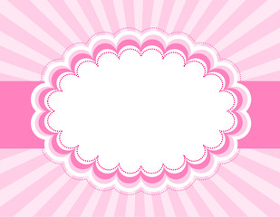 Cute pink retro background