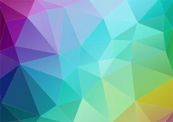 Poster Im Rahmen Abstract multicolor polygonal background  © igor_shmel
