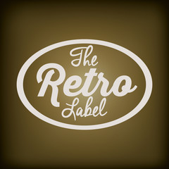 Retro and Vintage label