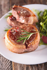 grille beef and rosemary