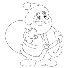 Santa claus line art