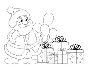 Santa clause coloring page