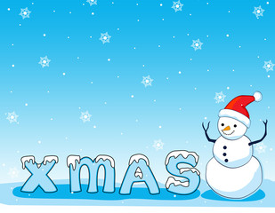 Snowman background