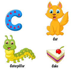 Illustration of C alphabet