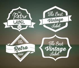 Retro and Vintage label