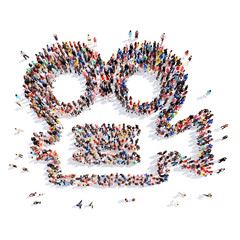 people in the form of a camera.