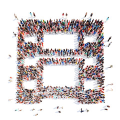  people in the form of films, frame flashmob.