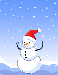 Snowman background