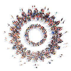 people in the form of gears.