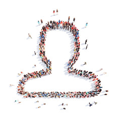 people in the form of a man.