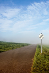 end of speed limit 50 sign (5) - obrazy, fototapety, plakaty
