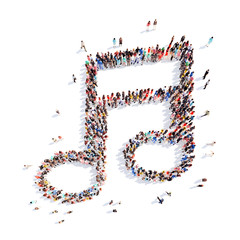 people in the form of notes.