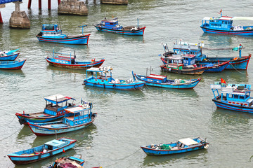 Fototapeta na wymiar Vietnamese Fishing Boats