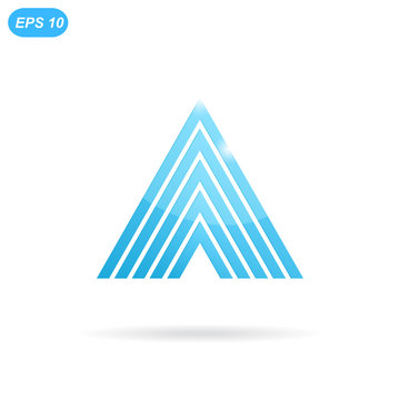 Delta letter logo template