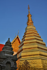 Fototapeta premium ancient temple at phae thailand