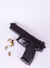 gun and bullets
