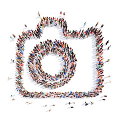 people in the form of a camera.