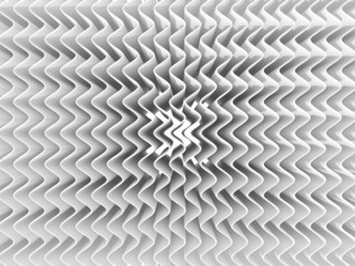 White abstract wave background. One light source, soft shadows