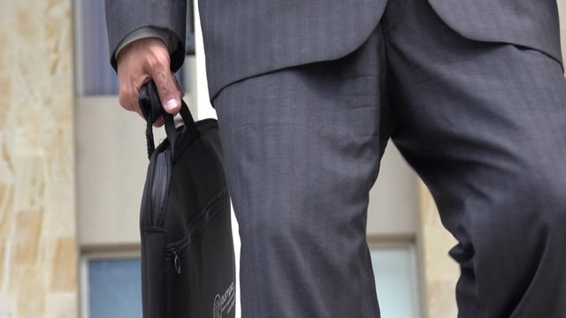 Man Wearing Business Suit