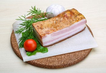 Raw bacon