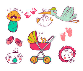 Infant Icon set 