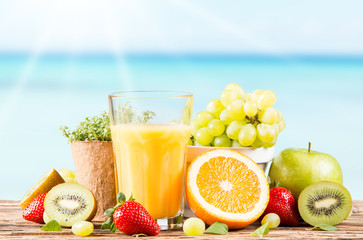 Fresh orange juice
