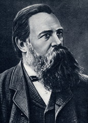 Obraz premium Friedrich Engels, German social scientist