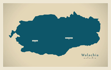 Modern Map - Walachia RO