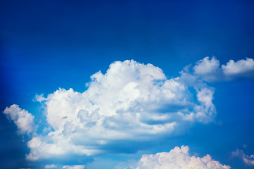 sky with cloudscape and sun