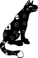 Silhouette of jaguar