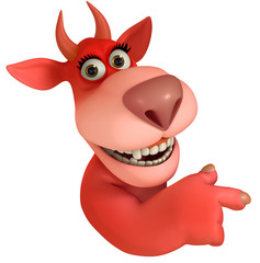 red cartoon monster 3d