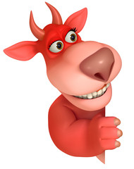 red cartoon monster 3d