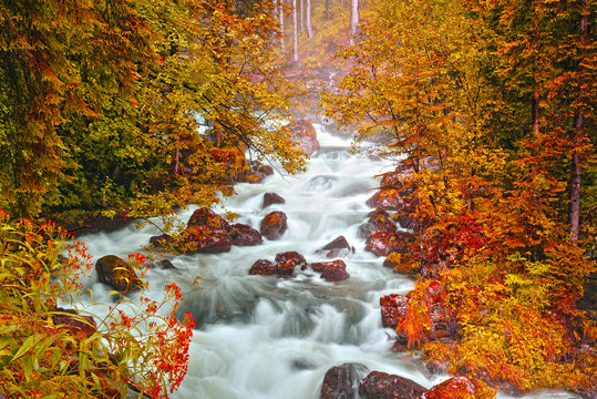Fototapeta mountain river