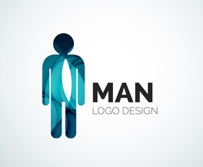 Abstract logo - man icon