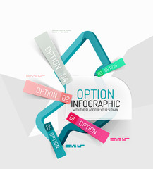Colorful fresh sticker infographics
