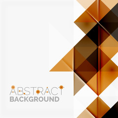 Fototapeta premium Abstract geometric background. Modern overlapping triangles