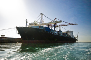 Fototapeta premium container operation in port, Port Elizabeth