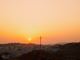 Jodhpur City in sunset time, Jodhpur, Rajasthan, India