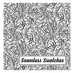 seamless background with shadow and swatches