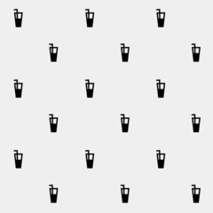 monochrome minimalistic vector holiday pattern, cocktails