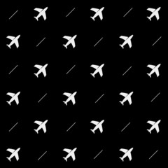 minimalistic vector holiday pattern. planes