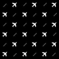minimalistic vector holiday pattern. planes