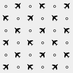 Naklejka premium minimalistic vector holiday pattern. planes
