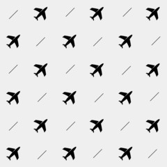 minimalistic vector holiday pattern. planes