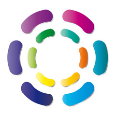 Kreis aus bunten Segmenten