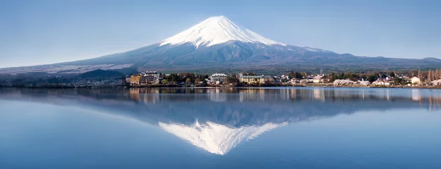 Papier Peint photo autocollant Mont Fuji Fujiyama Panorama
