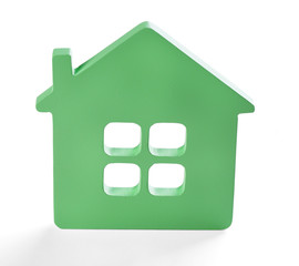 Toy house isolated on white