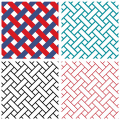 Tradition india weave line vector pattern