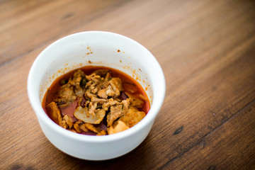 Thai food,Massaman Curry with pork