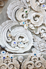 Stucco white sculpture decorative